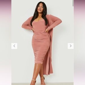 Boohoo Pink Dress & Duster